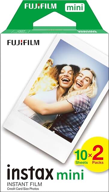 Película Fotográfica Instantánea Fujifilm Instax Mini - Blanco, 20 unidades (Pack de 1)