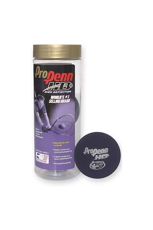 Pelota de racquetball Penn HD Purple Pro: calidad y rendimiento excepcionales