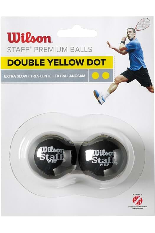 Pelota de Squash Wilson Staff: ¡Potencia y precisión en cada golpe!