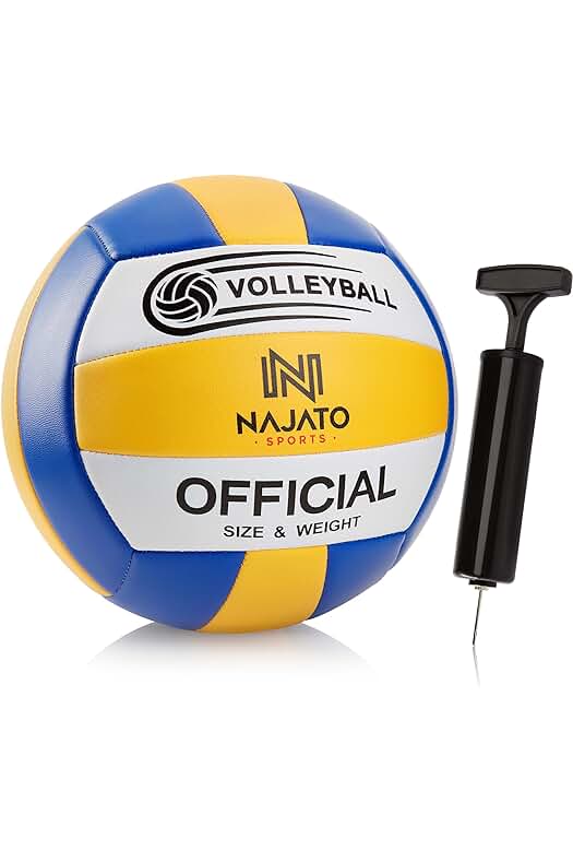 Pelota de Voleibol NAJATO - Resistente para Exteriores e Interiores con Bomba de Bola