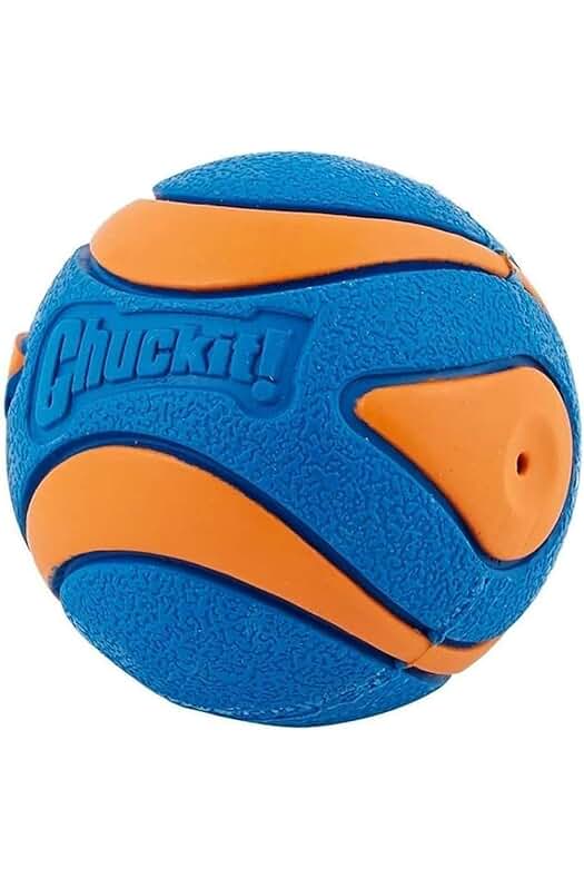 Pelota para perros Chuckit! Ultra Squeaker Ball, ideal para jugar y lanzar.