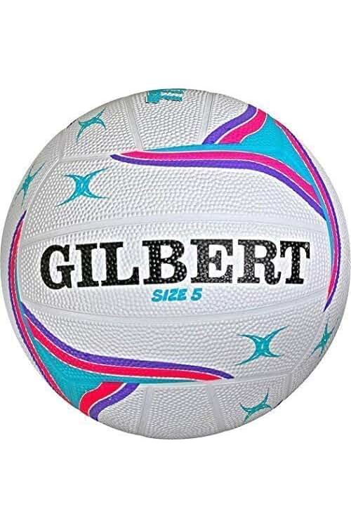 Pelotas de Netball Exteriores - Gilbert APT, Innovación en Deportes, Morado, Tamaño 5