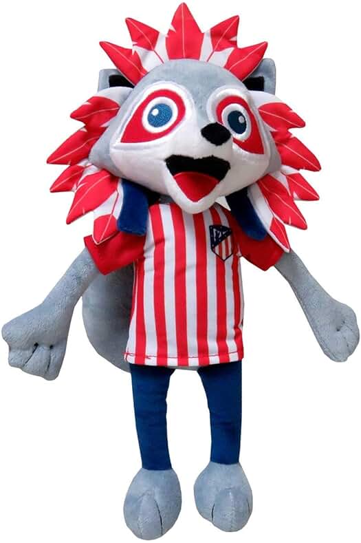 Peluche Atlético de Madrid - Indi, Mascota Fútbol, Tamaño 35 cm, Multicolor, Producto Original (CyP Brands)