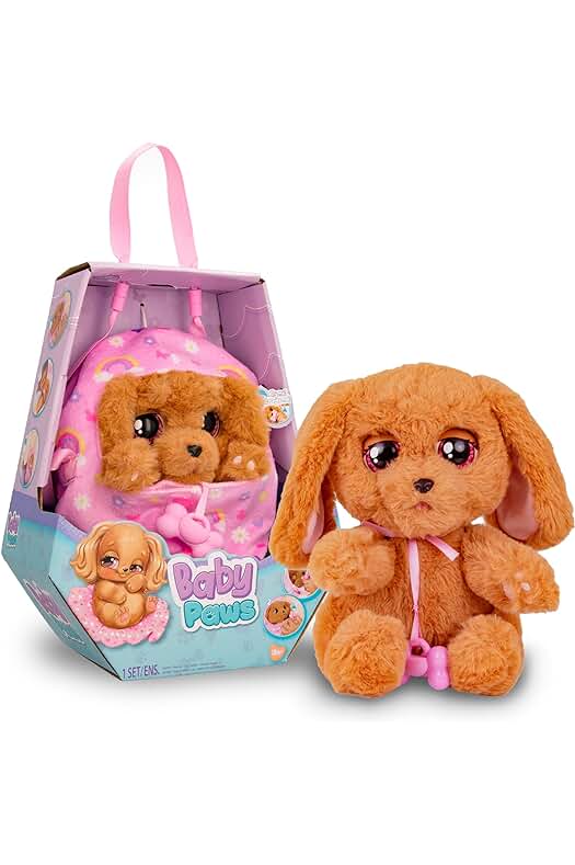 Peluche Interactivo Cocker Perritos Durmientes - Ideal como Regalo para Niños +3 Años.