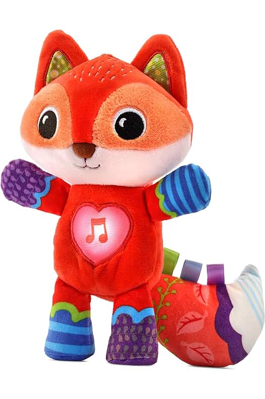 Peluche interactivo para bebés VTech, ideal para estimular el desarrollo sensorial y emocional.