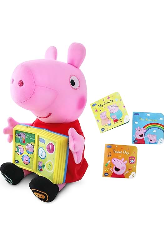 Peluche Interactivo Pig: Divertidos Diverlibros de Peppa para Aprender y Jugar