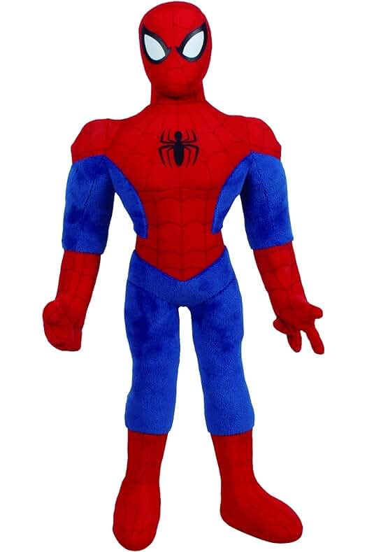 Peluche Spiderman de alta calidad, perfecto para los fans del héroe arácnido.