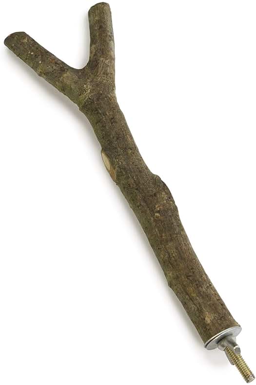 Percha de madera para pájaros - Accesorio esencial para la comodidad de tus aves.