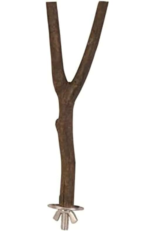 Percha para pájaros en forma de Y, ideal para su diversión y actividad física.