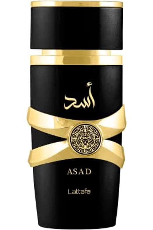 Perfume Lattafa Asad: Una fragancia unisex refrescante de madera y almizcle, en un paquete de 100 ml.