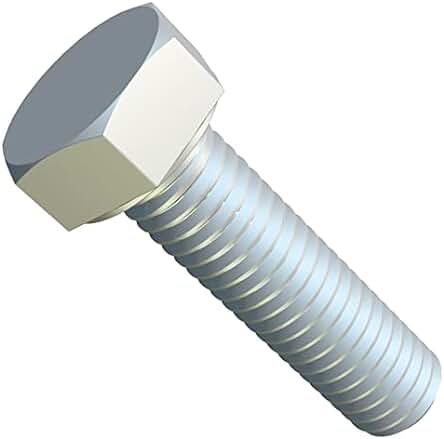 Pernos hexagonales de acero galvanizado (Pack de 5) - M12x50, Clase 8.8 DIN933