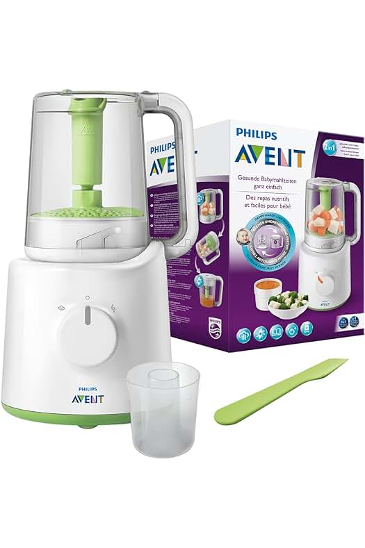 Philips Avent SCF870/20 - Procesador de alimentos para bebés: ¡Prepara y alimenta a tu bebé fácilmente!