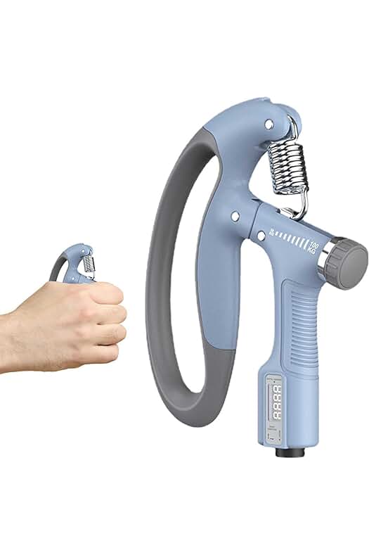 Pinza de mano ajustable en forma de R | Ejercicio de fuerza muscular para manos y antebrazos.
