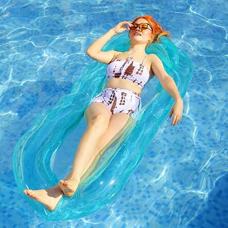 Piscina Inflable para Adultos y niños con Almohadas de Cabeza y Juguetes de Verano.