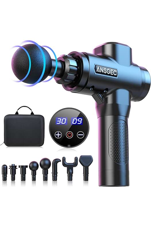 Pistola de Masaje Profundo: Recuperación Muscular y Relajación con 30 Niveles Ajustables
