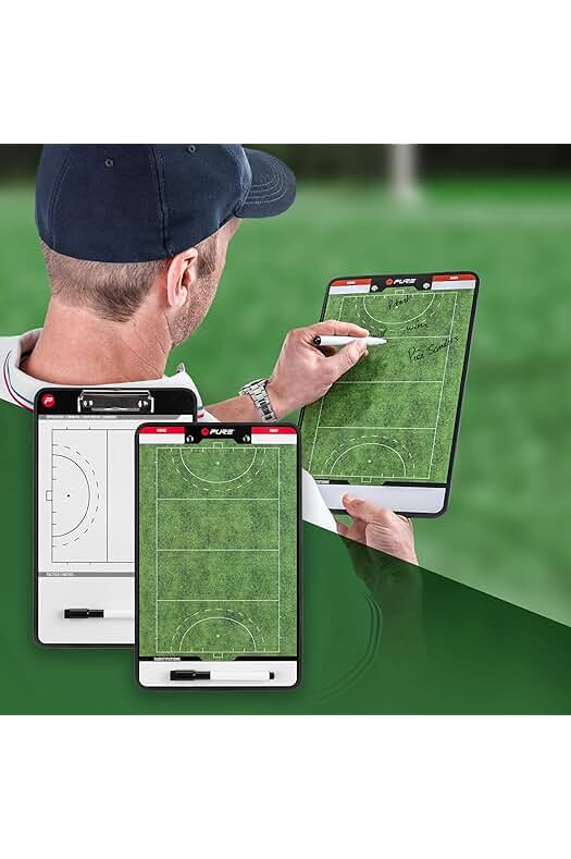 Pizarra táctica deportiva de alta calidad con accesorios incluidos y doble cara magnética.