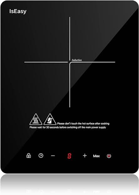 Placa de Inducción Portátil - Eficiente y Práctica para Cocinar en Cualquier Lugar.