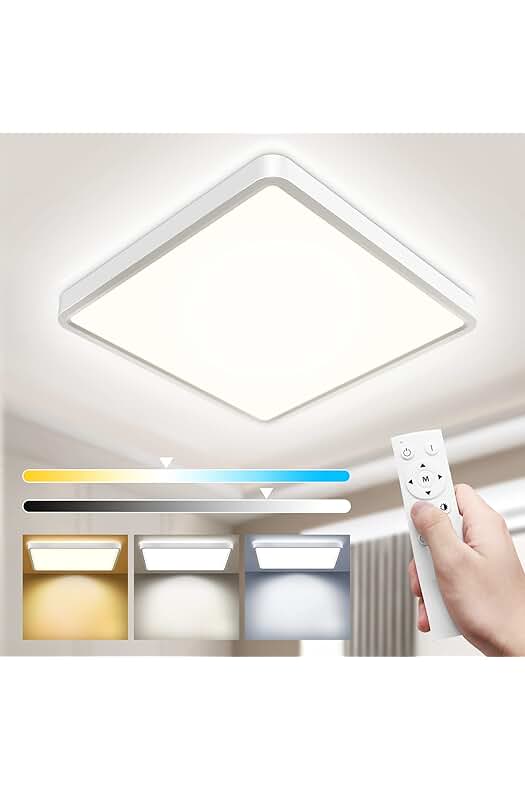 Plafón LED Techo Lynker 36W Regulable con Mando a Distancia - Blanco