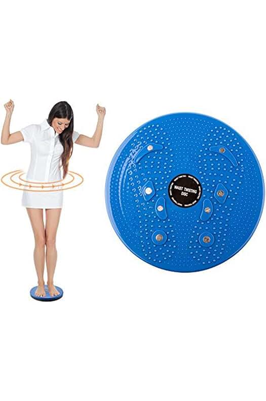 Plato Giratorio para Ejercicio y Torsión de Cintura y Caderas - Azul de TRIXES.