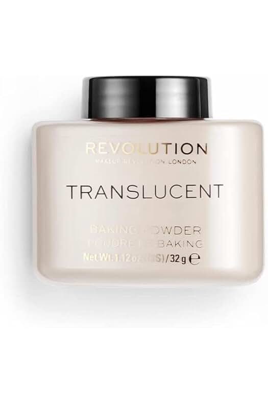 Polvos sueltos translúcidos Makeup Revolution, 32g de duración prolongada.