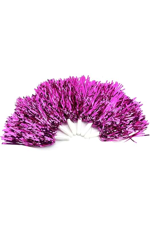Pompones deportivos DEWIN: Conjunto de 6 poms de cheerleading para eventos deportivos y celebraciones.
