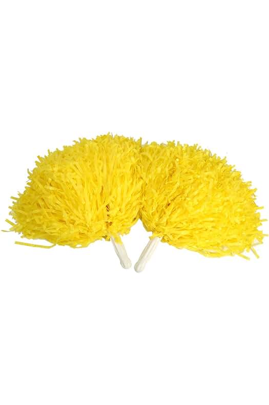 Pompones para animador: Set de 6 pompones con diseño de flores y borlas en 7 colores.
