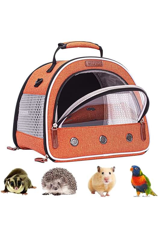 Portador de animales pequeños: Transportador cómodo y seguro para animales pequeños.