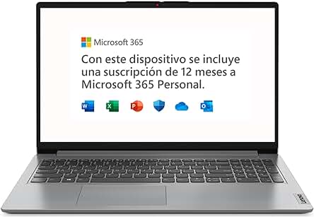 Portátil Lenovo IdeaPad 1 Gen 7: Potente rendimiento y diseño elegante en un solo dispositivo.