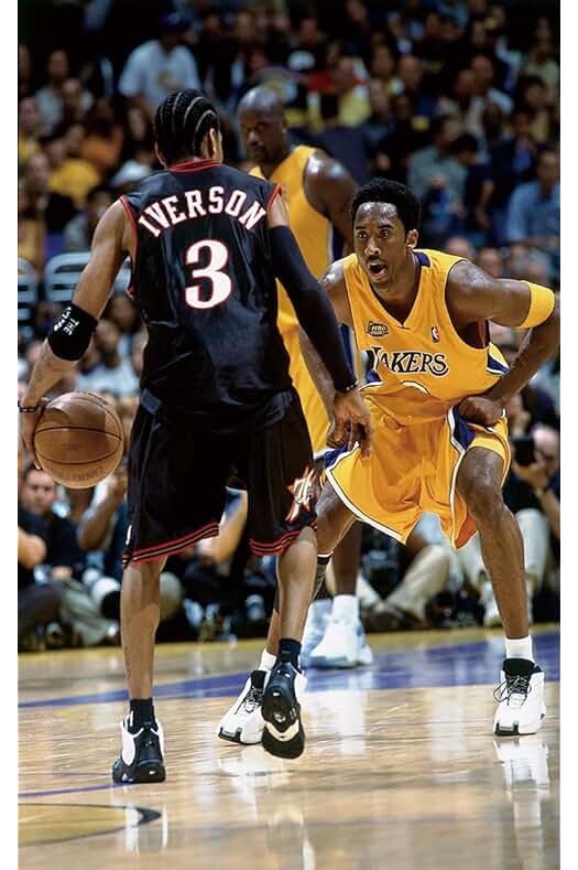 Poster de Baloncesto de Allen Iverson y Kobe Bryant - Tamaño 15 x 58 cm
