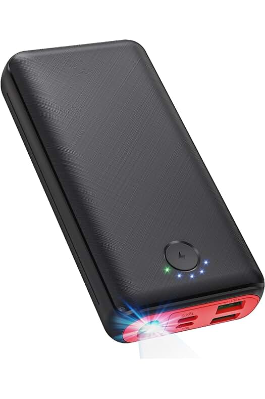 Power Bank JIGA: Cargador Portátil 30000mAh con Linterna y Alta Capacidad para Móviles y Tablets.