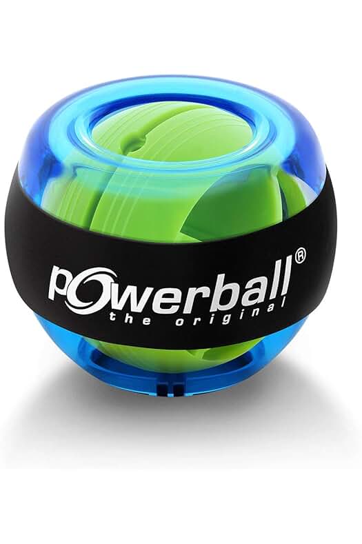 Powerball Basic: La mejor herramienta para ejercitar y fortalecer tu cuerpo, en color Azul Transparente.