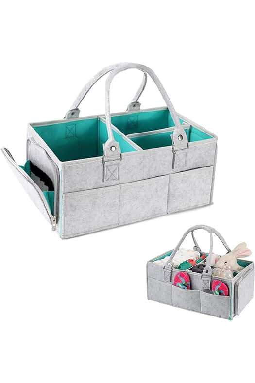 Práctico Organizador de Pañales para Bebé, Bolsa de Almacenamiento Plegable y Funcional