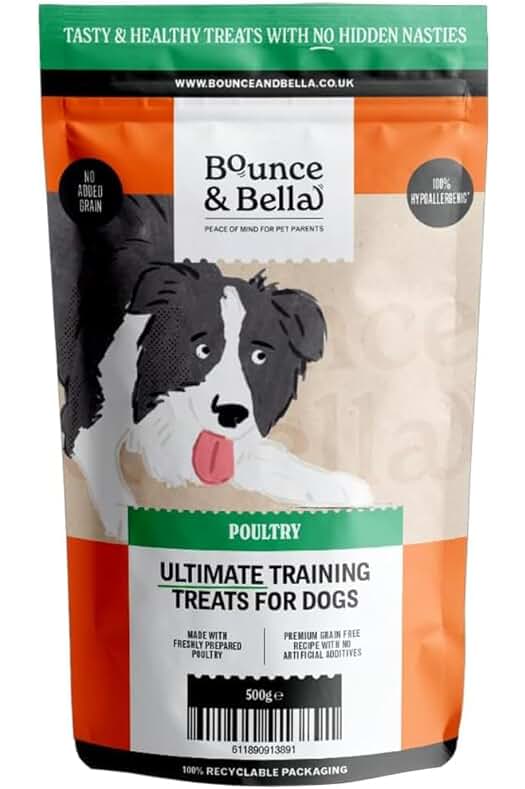 Premios para perros naturales con 80% carne fresca de ave y sin cereales