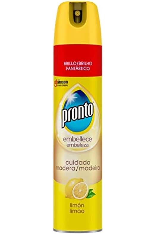 Pronto® Limpiador en Aerosol con aroma a Limón para muebles, 5 en 1, 300 ml
