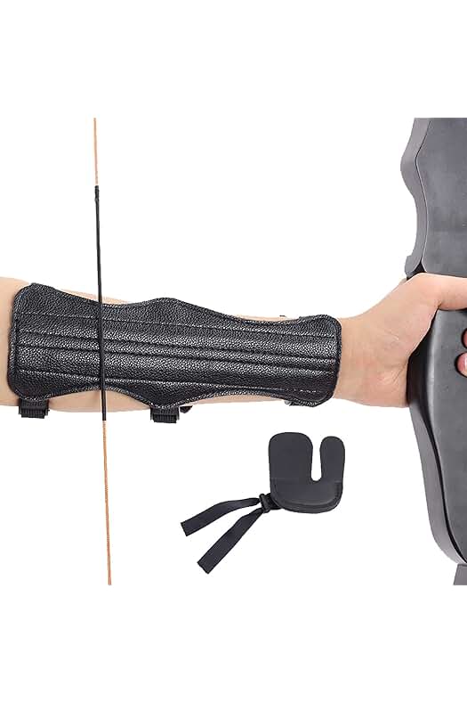 Protector de antebrazo de cuero para tiro con arco: protege y mejora tu técnica.
