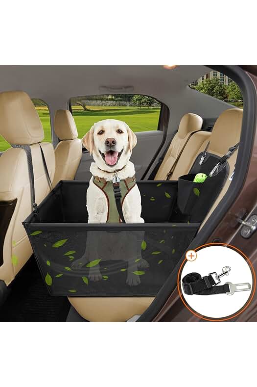 Protector de Asiento de Coche para Mascotas Impermeable - Viaja Seguro con tu Compañero