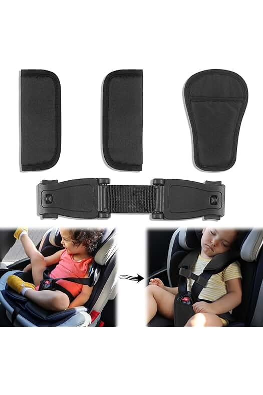 Protector de cinturón de seguridad para asientos de bebé - Juego de 4 unidades