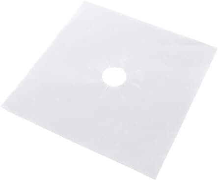 Protector de Quemadores de Gas para Estufa - Juego de 6 Piezas, Reutilizable y Protector de Cubierta Superior