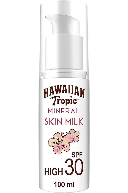 Protector solar corporal Hawaiian Tropic SPF 30 - Loción mineral nutritiva con factor de protección solar.