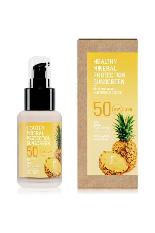 Protector solar mineral con factor de protección solar 50, de Freshly Cosmetics