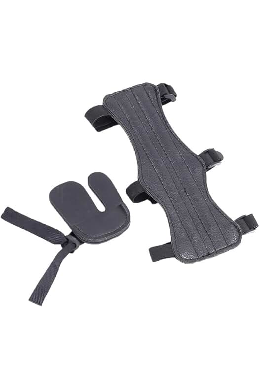 Protectores de antebrazo ajustables de cuero para tiro con arco: Máxima protección y comodidad.