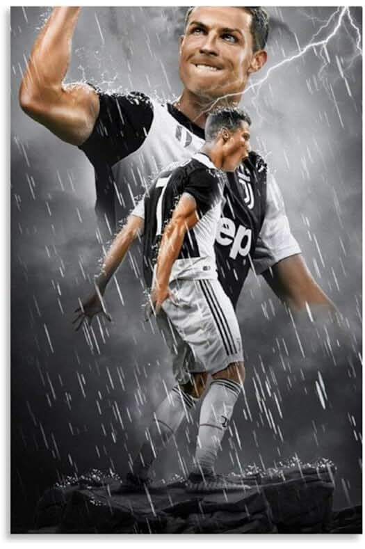 Póster de Cristiano Ronaldo: Arte de Pared Moderno para los Verdaderos Fanáticos del Fútbol.