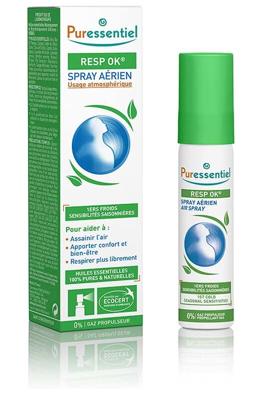 Puressentiel Spray Aéreo RespOK - Purifica el aire y mejora la respiración - 20ml