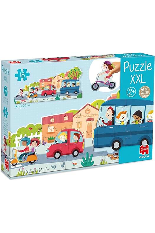 Puzle Gigante de Vehículos para Niños a partir de 2 años - Goula