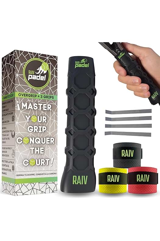 Raiv Global – Kit completo para reducir vibraciones en tu juego de pádel.