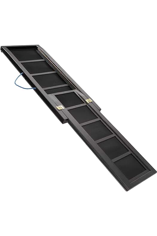 Rampa plegable para perros y mascotas, accesorio de viaje para facilitar el acceso al coche.