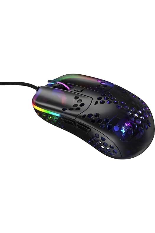 Ratón Gaming Ultraligero XTRFY MZ1 con Sensor Pixart 3389 y Retroiluminación RGB Ajustable.