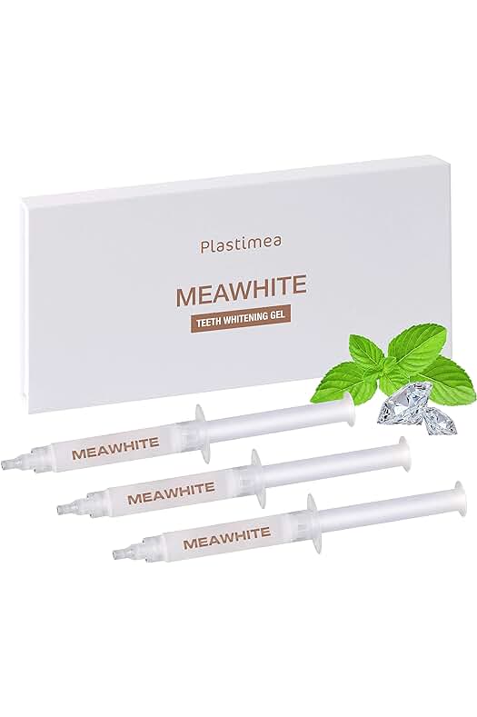 Recambio de Gel Blanqueador Meawhite - Elimina Manchas de Tabaco, Café y Dientes Amarillos y Negros