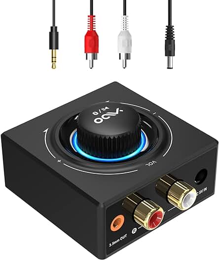 Receptor Bluetooth HiFi de largo alcance con compatibilidad AAC y conexión fácil.