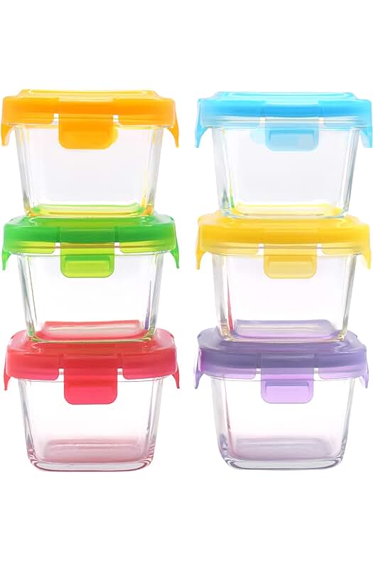Recipientes de vidrio para bebés: la solución perfecta para almacenar alimentos saludables.